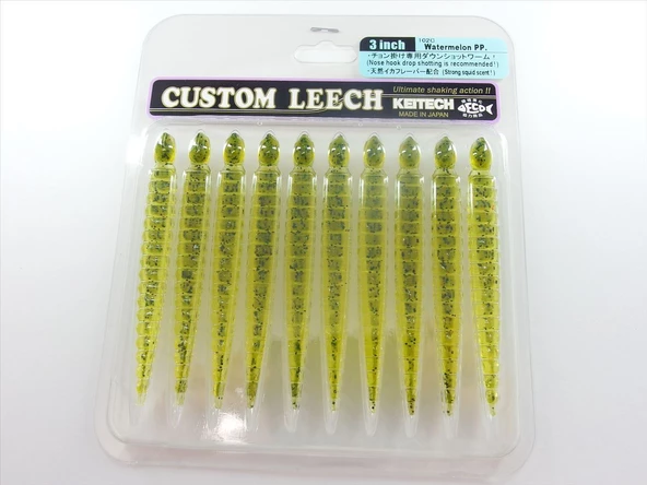 Keitech Custom Leech 7.6cm (3") #102C Watermelon PP - Resim 2