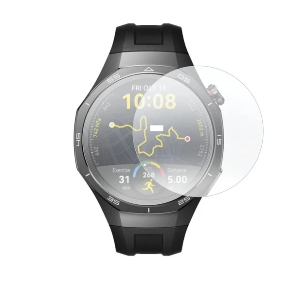 Huawei Watch GT 5 Pro 46MM Uyumlu 3 Adet Şeffaf Ultra koruyucu Nano Jelatin - 2