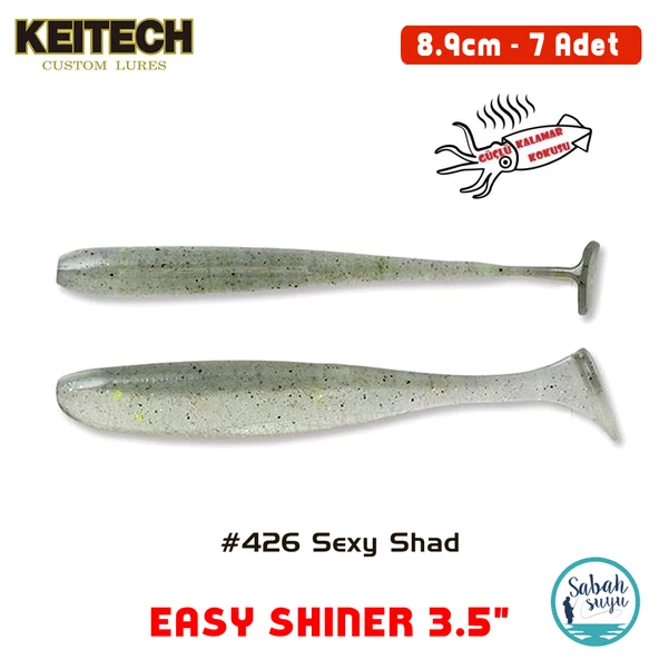 Keitech Easy Shiner 8.9cm (3.5") #426 Sexy Shad Kokulu Silikon Balık ürün görseli