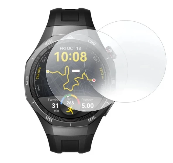 Huawei Watch GT 5 Pro 46MM Uyumlu 3 Adet Şeffaf Ultra koruyucu Nano Jelatin