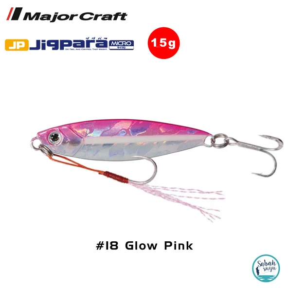 Major Craft Jigpara Micro JPM-15gr 60mm #18 Glow Pink ürün görseli