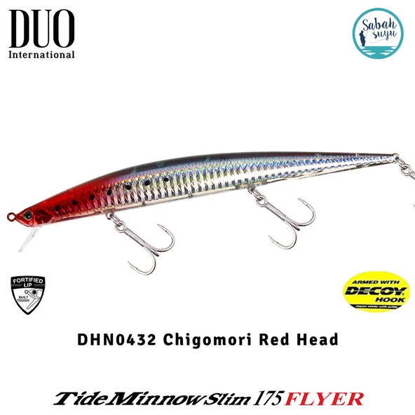 Duo Tide Minnow Slim 175 FLYER DHN0432 Chigomori Red Head