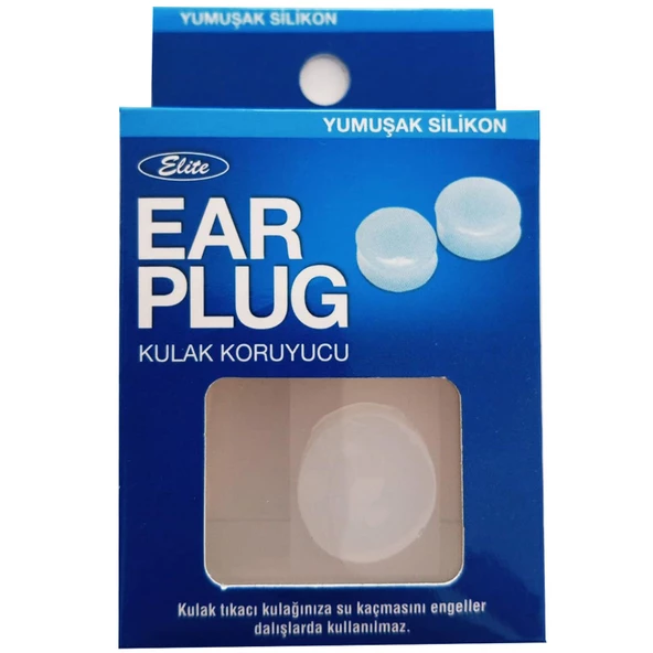 Elite Ear Plug Silikon Kulak Tıkacı 2 li