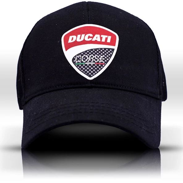 Ducati Corse Siyah Fileli Motogp Şapka, Unisex Beyzbol Motor Sever Şapkası, Motorcu Trucker Cap