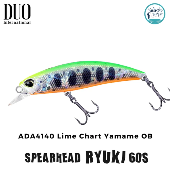 Duo Spearhead Ryuki 60S ADA4140 Lime Chart Yamame OB ürün görseli