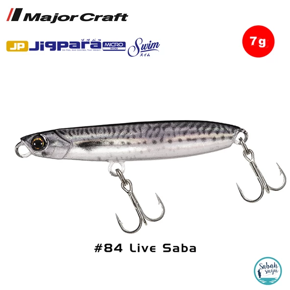 Major Craft Jigpara Micro Swim JPMSW-7gr 40mm #84 Live Saba