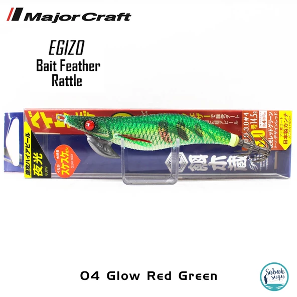 Major Craft Kalamar Zokası EBFO-3.0 14.5gr #04 Glow Red Green - 2