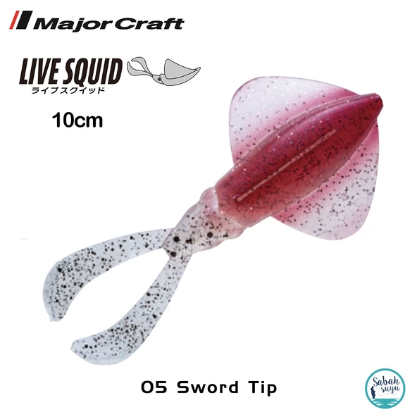 Major Craft Live Squid SQID4 10cm #05 Sword Tip (4Adet)