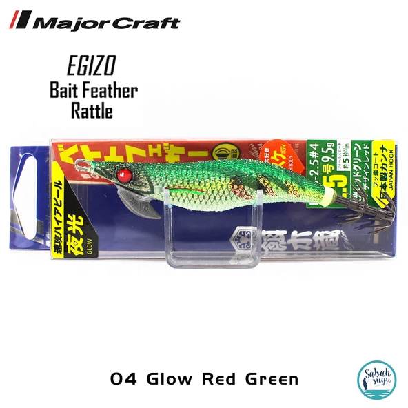 Major Craft Kalamar Zokası EBFO-2.5 9.5gr #04 Glow Red Green - 2