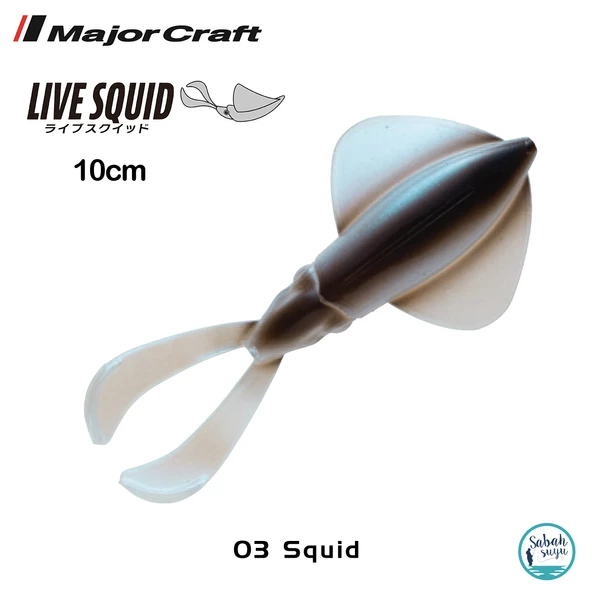 Major Craft Live Squid SQID4 10cm #03 Squid (4Adet)