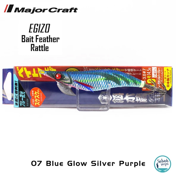Major Craft Kalamar Zokası EBFO-3.0 14.5gr #07 Blue Glow Silver Purple - Resim 2