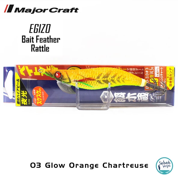 Major Craft Kalamar Zokası EBFO-3.0 14.5gr #03 Glow Orange Chartreuse - 2
