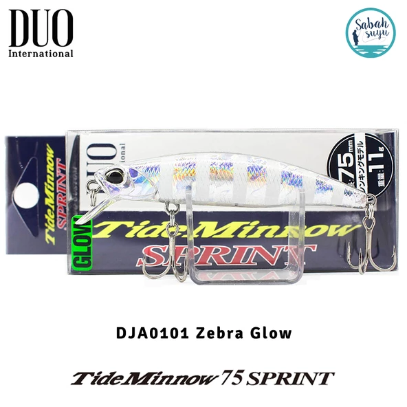 Duo Tide Minnow 75 Sprint DJA0101 Zebra Glow - 1