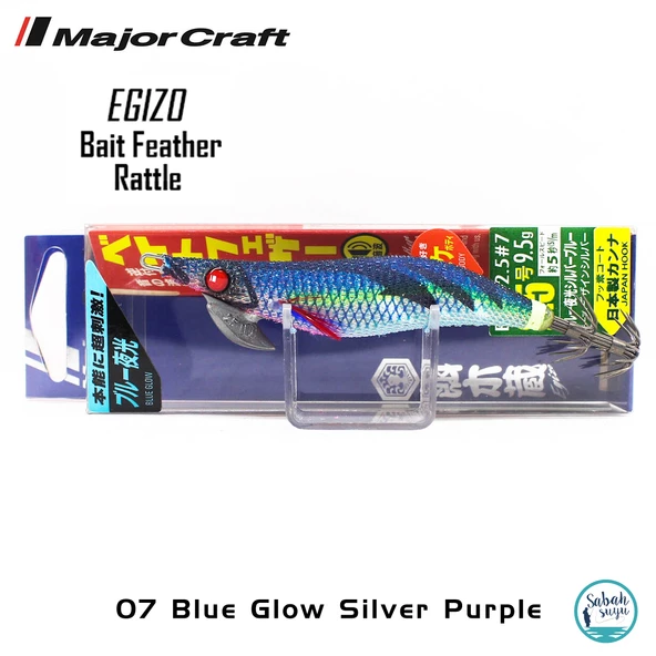 Major Craft Kalamar Zokası EBFO-2.5 9.5gr #07 Blue Glow Silver Purple - Resim 2