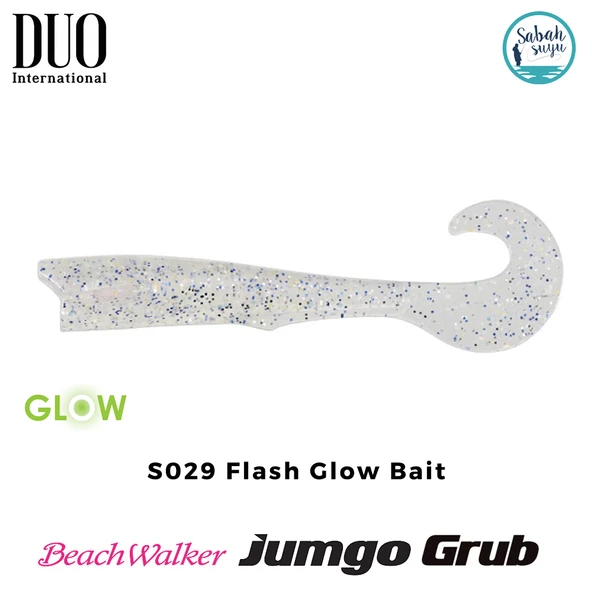 Duo Beach Walker Jumbo Grub Kuyruk 8cm S029 Flash Glow Bait (X5) ürün görseli