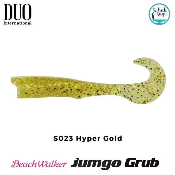 Duo Beach Walker Jumbo Grub Kuyruk 8cm S023 Hyper Gold (X5)