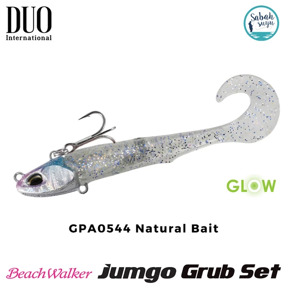 Duo Beach Walker Jumbo Grub Set 8cm 14gr GPA0544 Natural Bait