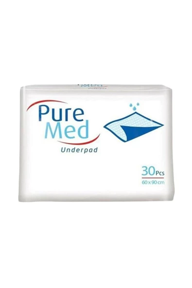 PUREMED Hasta Altı Bezi Yatak Koruyucu Örtü 60x90 Cm 30 Lu 6 Paket 180 Kullanım