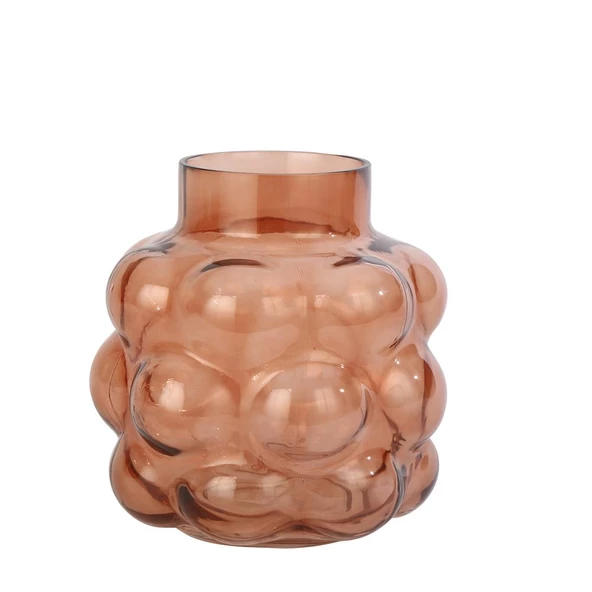 Vitale Kısa Kabarcık Cam Vazo 3 20*20*20,5 Cm AK.JK0035 ürün görseli 1