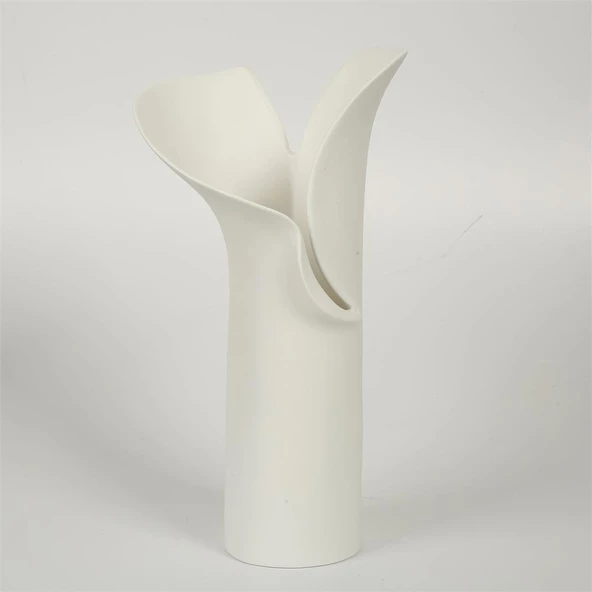 Vitale Beyaz Lilyum Vazo 10*19*35 Cm AK.JM00014 ürün görseli 1