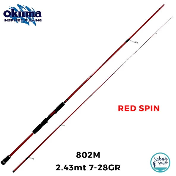 Okuma Red Spin 2.43mt 7-28gr (2P) Spin Kamış