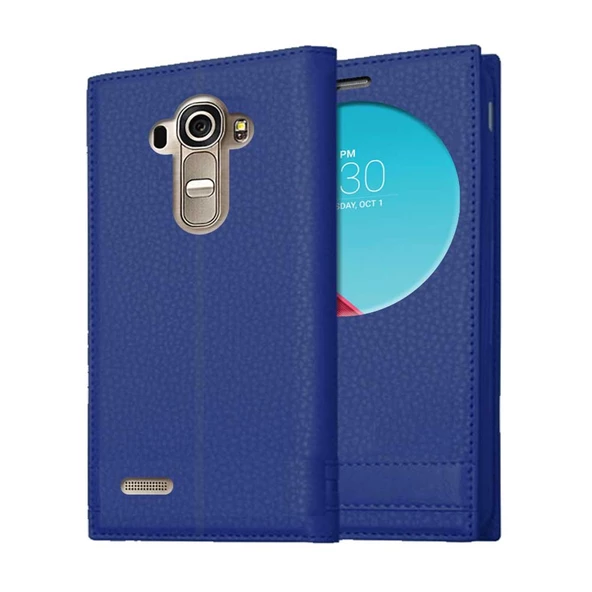 LG G4 Uyumlu Pencereli Kapaklı Magnum Kılıf - Resim 8