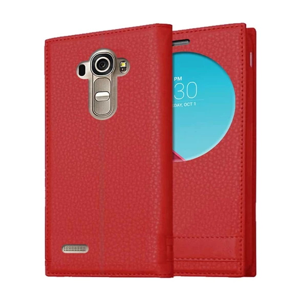 LG G4 Uyumlu Pencereli Kapaklı Magnum Kılıf - Resim 3