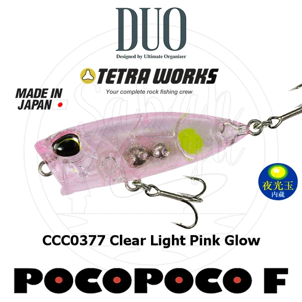 Duo Tetra Works Pocopoco 40F CCC0377 Clear Light Pink Glow