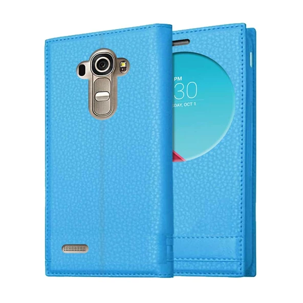 LG G4 Uyumlu Pencereli Kapaklı Magnum Kılıf - Resim 6