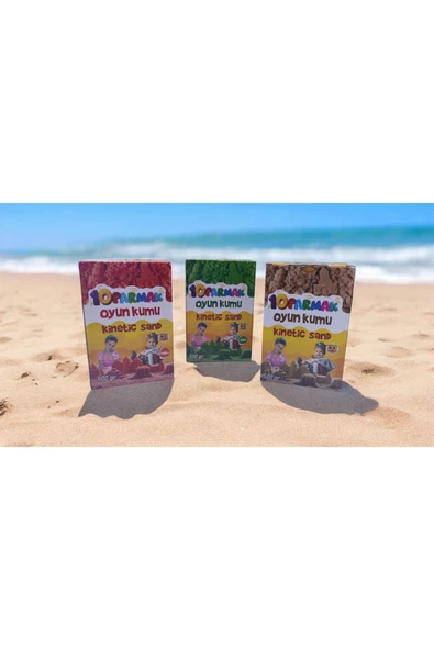 RENGARENK EĞİTİCİ OYUN KUMU KINETİC SAND 500 ML 3 ADET - 2