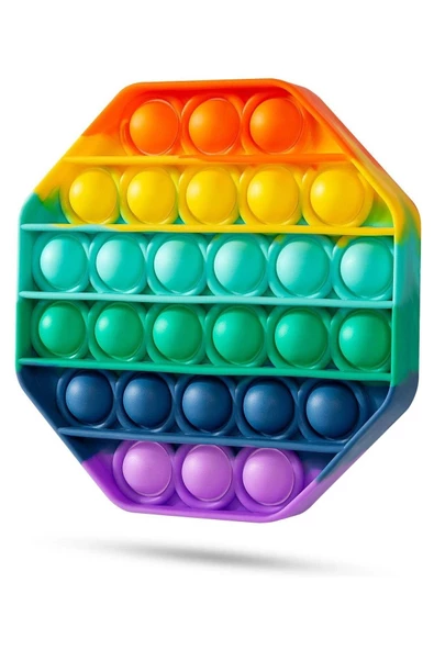 Duyusal Oyuncak Zihinsel Stres Oyunu Popit Gökkuşağı - Resim 2