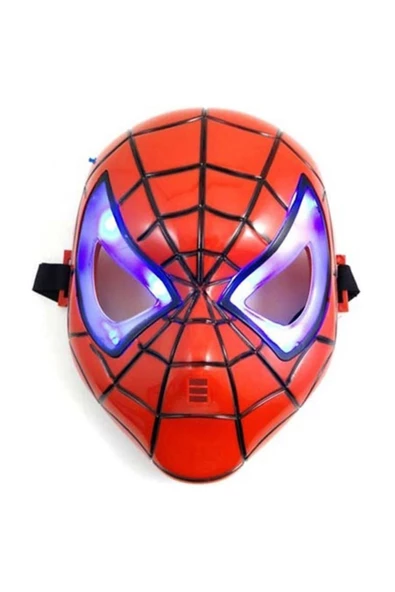 Işıklı Spider-man Örümcek Adam Maskesi Oyuncak Maske