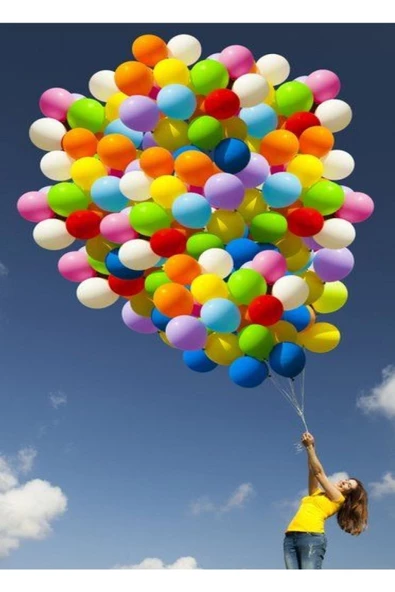 20 Adet Karışık Renk Balon Doğum Günü Parti Balonu - 3
