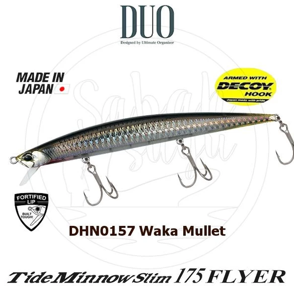 Duo Tide Minnow Slim 175 FLYER DHN0157 Waka Mullet - 1