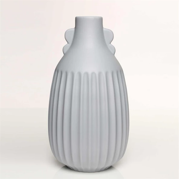 Vitale Antıque Gri Vazo Orta 17*17*33 Cm AK.JL0052