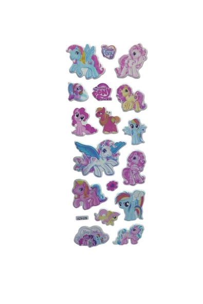 2'li Renkli Bebek Giydirme ve Pony Sticker - 3