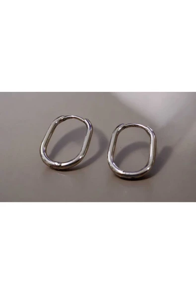 2'Lİ OVAL GOLD VE GÜMÜŞ RENK 2 CM KADIN KÜPE - 3