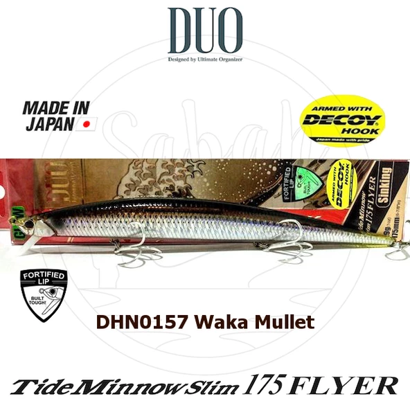 Duo Tide Minnow Slim 175 FLYER DHN0157 Waka Mullet - 2