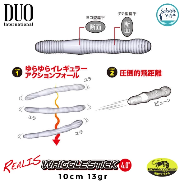 Duo Realis Wriggle Stick 4" 10cm 13gr F029 Cinnamon Blue - Resim 2