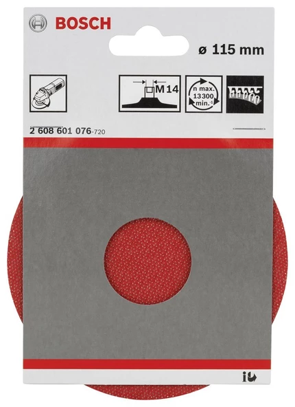 Bosch - 115 mm M14 Kağıt Zımparalar için Taban - 2