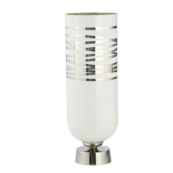 Vitale Arctic Seramik Vazo Silver 15x15x42 AK.IX0211