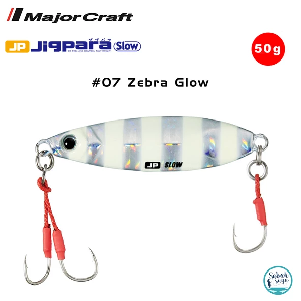 Major Craft Jigpara Slow JPSLOW-50gr 65mm #07 Zebra Glow - 1