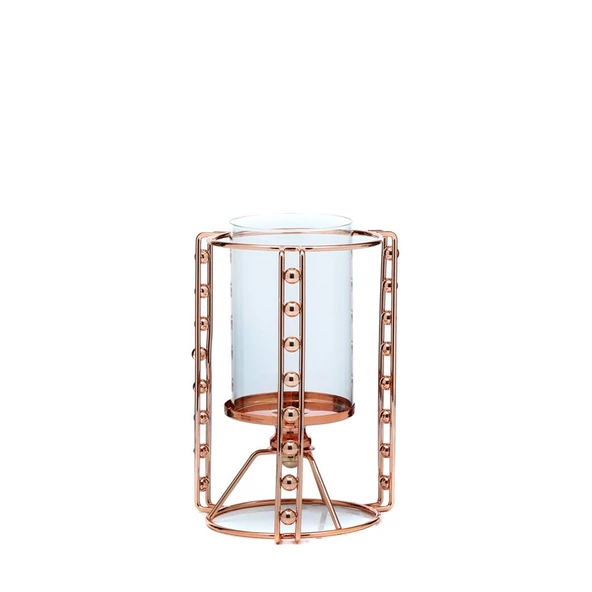 Vitale Alset Bronz Tealight Mumluk 19 cm AK.JE0073