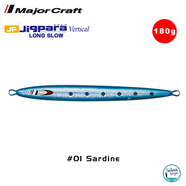 Major Craft Jigpara Vertical Long Slow JPVLS-180gr 175mm #01 Sardine ürün görseli