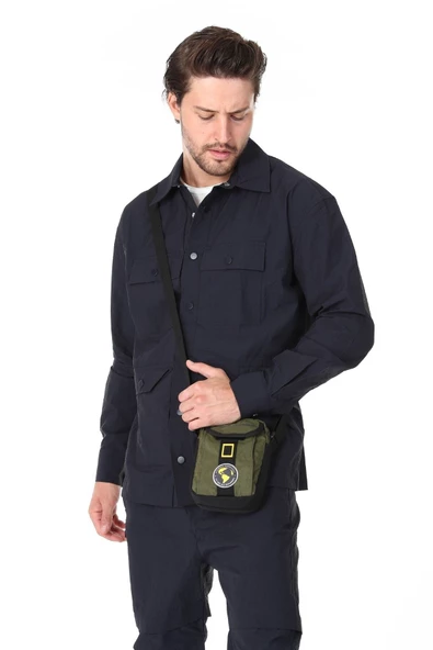 National Geographic Çapraz Omuz Askılı Çanta Haki N16983 - Resim 7