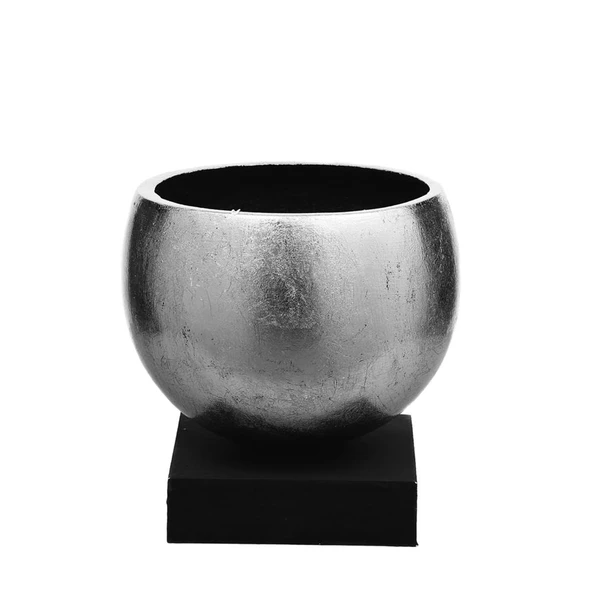 Vitale Fiber Glass Vazo Silver 25x20x27 cm AK.WLT0393