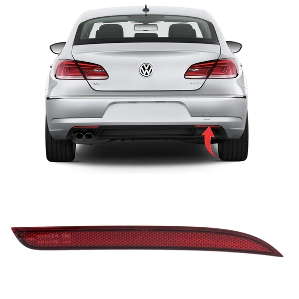 3C8945106D VW PASSAT CC 13 - TAMPON REFLEKTORU ARKA SAG İTHAL