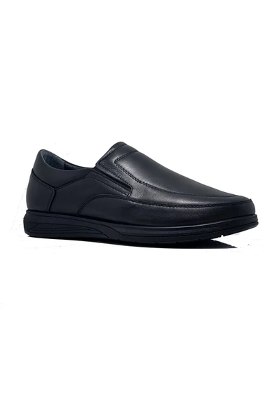 BERENNİ M515 Siyah Hakiki Deri Comfort Günlük Erkek Ayakkabı - 2