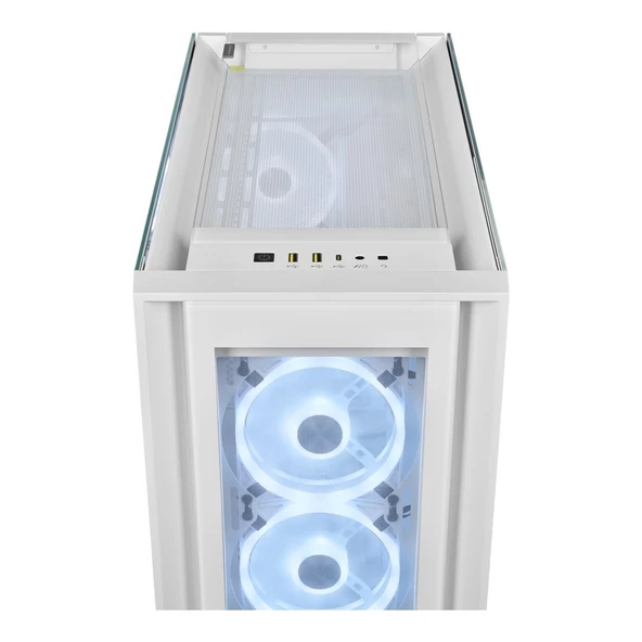 CORSAIR CC-9011233-WW iCUE 5000X RGB QL EDITION 4x120mm FAN DAHILI RGB KONTROLCU FULL TOWER SMART GAMING KASA BEYAZ - 3