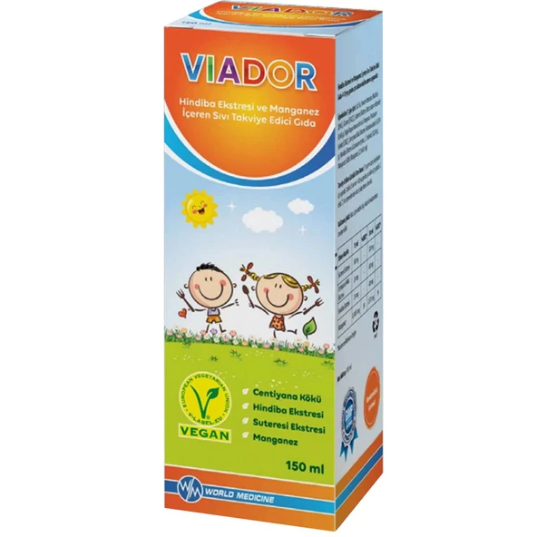 Viador Hindiba Ekstresi Ve Manganez İçeren Şurup 150 ml Peluş Oyuncak Hediyeli - 2